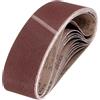 sourcing map Nastri abrasivi in ossido di alluminio grana 100, 100 mm x 552 mm, 9 pezzi, per lavorazione del legno, lucidatura dei metalli, affilacoltelli