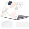 YOPAS Custodia per MacBook Air 13 pollici 2020 2019 2018 Cover M1 A2337 A2179 A1932, Plastica Cover MacBook Air 13 M1 per Mac Air 13 pollici con Copritastiera in Silicone, Fiore