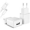 Generico Caricatore Cavo USB Micro, Caricabatterie Carica Rapida per Samsung Galaxy S4 S7 S6 A6 edge S4 J6 J5 J3 J8 J7 Note5 Note4 Note4 Note2 Tab S Xiaomi Redmi 9A 10A Huawei, LG, Adattatore universale