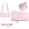 Mytrix Switch 2 Carry Case Compatible with Nintendo Switch 2 Console, Accessories and Games, Portable Travel Case Bundle, Hardshell Pouch Girl Storage Bag, Sakura Cute Pink