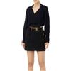 ELISABETTA FRANCHI ABITO FRANGE CON CAMICIA E FOULARD - AB65446E2 - nero