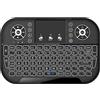 Generic Mini tastiera wireless 2.4G e Bluetooth compatibile con telecomando Fly Air Mouse retroilluminato con touchpad per TV Box