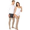 Pani TERESA MEDICA ® BeFit24 Laureato medico della coscia calze a compressione con punta aperta (18 - 21 mmHg, 90 den, classe 1) per uomo e donna - Calze Senza Cuciture per volo e gravidanza - Prevenzione contro trombosi venosa profonda, vene varicose, …