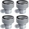 YEAMLTE Adattatore per Piscina B - 4 Pezzi Connettori per Tubo Spiralato, Raccordi da 1.5 - Accessori per Piscina