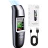 focombance Ethylotest Electronique, Ethylotest Electronique Homologué NF Ethylometre Alcootest Portable Numérique Testeur d'alcool avec Ecran LCD d'Affichage, La Diffusion Vocale Alcoometre