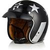 TORC Casco Moto Jet Vintage Aperto Casco Scooter Retrò con Visiera Parasole Omologato ECE 22-06