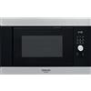 Hotpoint Ariston Forno a Microonde da Incasso Combinato con Grill Capacità 20 Litri Potenza 800 Watt Larghezza 60 cm Jet start / Jetdefrost colore Nero e Acciaio Inox - MF20G IX HA.1