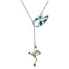 YAFEINI Regali animali in argento Sterling bradio/Panda/Fox/Pinguino/Alpaca/Colibri/Rana/Libellule/Volpe/Farfalla/Cervo/Lama/Otter Collana Animale Ciondolo Gioielli per Donne Regali, 48-53 cm, Argento