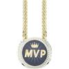 Hobbspring Sports MVP Turnover Catena Medaglia Rivestimento Plastica Piatto Rotondo N. 1 Medaglie d'Oro Premio Per Sport Collana Pallacanestro Calcio Concorsi Prezzo Per Adulti Giocatori