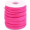 Craftdady Tubo cavo da 50 m in gomma PVC avvolto intorno per filo di memoria collana braccialetto lavoro a maglia, camelia