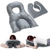 Yinnhom Cuscino a faccia in giù con foro, poggiatesta massaggiante, cuscino per il viso in posizione prona, cusci_no massaggiante per il viso in memory foam per lettini da massaggio,saloni,scrivanie