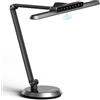 Honeywell LED Lampada da Scrivania, H9 18W Lampada da Tavolo con 3 Temperature di Colore & Luminosità Dimmerabile, Sensore di Movimento, Timer Automatico, Protezione Occhi Lampada per Studio a Casa, Ufficio