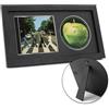 FramePro Cornice per display CD FramePro, 36,1 cm x 19,6 cm, con custodia CD firmata e supporto per dischi, decorazione musicale da parete con vetro reale, nero opaco