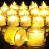 KATELUO Candele LED Fiamma Oscillante, 12 Pezzi Candele Tealight Luci a LED Candele Finte a Batteria, Candela Elettronica per Natale, Ringraziamento, Halloween, Matrimoni