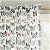 No. 918 Marepesia - Tenda a pannello con tasca per bastone, motivo farfalle, 137 x 213 cm, colore: blu