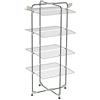 Colombo Stendibiancheria Verticale Tower 40 | Stendino Verticale Pieghevole Salvaspazio in Acciaio Antiruggine con Ruote Antigraffio, Portagrucce | 10 Mollette Incluse | Stenditura 40m | Made in Italy
