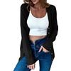 Generic Maglione Cardigan Lavorato a Coste a Maniche Lunghe con Scollo a V Abbottonato da Donna Piumino Donna 100 Grammi Nero Pile Montagna Donna (Black, S)