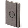 Blocco note A5 con caricatore Wireless in RPET GARLAN personalizzate o neutre