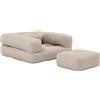 KARUP - Poltroncina trasformabile per bambini Mini - Beige - Fibre miste - Designer Joseph Willet