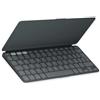 Logitech Keys-To-Go 2, tastiera wireless portatile per iPad con coperchio integrato, sottile, per iPad, iPhone, Mac e Apple TV, passa facilmente da un dispositivo all'altro, QWERTY ITA - Grafite