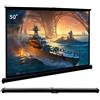 Cocar P1-SN50 Schermo di proiezione portatile da 50 pollici per mini/professionale LED/LCD/DLP proiettore autoportante estraibile stile home cinema per interni ed esterni - Compatibile con 4:3/16:9