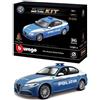 Bburago Automodello Kit 36 pz Alfa Romeo Giulia scala 1:24 POLIZIA 18 25129
