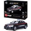 Bburago Automodello Kit 36 pz Alfa Romeo Giulia scala 1:24 CARABINIERI 18 25128