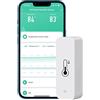 Phovolt sensore termometro igrometro wifi per la casa. Monitor sensore di umidità temperatura wireless per interni ed esterni con avviso di notifica app remoto, funziona con l'app Tuya, per serra