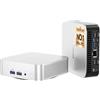 GEEKOM A6 Mini PC(Garanzia 3 Anni) con AMD Ryzen 7 6800H e Radeon 680M,32GB DDR5 e 1TB SSD,LAN 2.5G Ultra Veloce,Mini PC Windows 11 Pro,USB4.0,8K@60Hz/4K@120Hz,Slot SD|Compact Aluminum Design