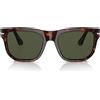 Persol Occhiali da Sole PO3306S 24/31 Havana/Verde Unisex