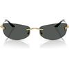 Versace Occhiali da Sole VE2279 100287 Oro/Grigio Scuro Uomo
