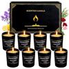 Bszatan Candele Profumate Natalizie Regali per Donne, Confezione da 8 Candele Profumate da 85g per la Casa, Candele per Aromaterapia a Fragranza Intensa senza Fumo, Regali di Natale e Regali di Compleanno