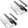 HAPPOW 2 clip di fissaggio per Dyson V7, V8, V10 e V11, accessori trasparenti per aspirapolvere, pratico posizionamento di accessori