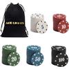 AGD LIGHTS Poker Chips 100PCS Poker Chips Set Plastica Learning Contatori Dischi per Gioco Domestico Holdem Poker Nights Party Forniture