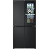 LG GMV860EPDE Frigorifero Slim Multidoor InstaView, Classe E, 530L, Wi-Fi, Linear Cooling, Total No Frost, Controllo da Remoto, Smart Diagnosis, Larghezza 835mm, Nero Opaco