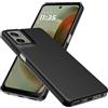 WFTE Cover per Motorola Moto G55 5G Cover Telefono Morbida TPU Ultra Sottile Elegante Custodia Protettiva per Motorola G55 5G [Protezione Anticaduta, Antiscivolo] - Nero Opaco