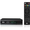 Mach Power Decoder Digitale Terrestre 2025 DVB-T2/T/C H.265 HEVC 10Bit, Full HD 1080P, Ricevitore TV con HDMI, SCART, RF OUT, USB PVR/Timeshift, Telecomando Incluso (TV-DVBT2)
