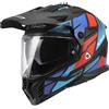Ls2 Casco Moto Adventure LS2 MX702 PIONEER II BLOCK Nero Rosso B
