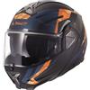 Ls2 Casco Moto Modulare P/J LS2 FF910 ADVANT II GLIDE Nero Aranc