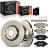 Frankberg 1 set freni incl. 2 dischi freno + 4 pastiglie freno anteriori | Compatibile con: 500L 351 352