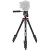 JOBY Compact Advanced, Treppiede per Fotocamera con Testa a 3 Vie, Attacco a Sgancio Rapido Universale da ¼-20" e Borsa per il Trasporto, per CSC, Reflex, Mirrorless, Smartphone, Nero
