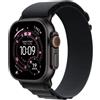 Apple Watch Ultra 3 GPS + Cellular 49mm Cassa Titanio Nero con Alpine Loop Nero-