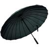 Lancoon Ombrello Anti-Uv Per Sole/Ombrello Antipioggia Con Manico Lungo A 24 Coste KS07Green
