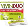 A.MENARINI IND.FARM.RIUN.Srl Vivinduo Febbre e Congestione Nasale - 10 bustine per influenza e raffreddore