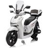 Piston Car Moto Elettrica per Bambini 12V Scooter Bianco Honda SH125