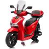 Piston Car Moto Elettrica per Bambini 12V Scooter Rosso Honda SH125