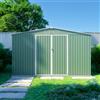Parama Casetta da giardino in acciaio zincato verde 3,65x3xh2,17 m - 150kg - 10,95 metri quadri