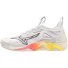 Mizuno Wave Momentum 3 Women's Volleyball Shoe, SNW Wht-High-Vs Pnk, 9.5