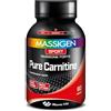 MASSIGEN Mass Sport Pure Carnitine, 60 Capsule, Integratore Alimentare con Acetyl L-Carnitina, Ideale per Sport di Resistenza e Stop&Go, Senza Glutine e Lattosio