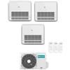 Hisense CONDIZIONATORE HISENSE TRIAL SPLIT CONSOLE A PAVIMENTO 9000+9000+18000 BTU INVERTER 5AMW105U4RQC A++